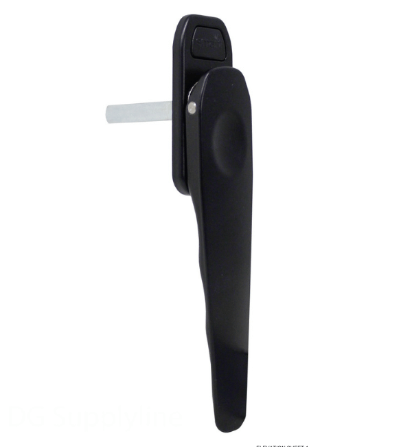 Smart Aluminium ACDV426 Contemporary Bifold Patio Door Handle with Integrated Escutcheon Plate