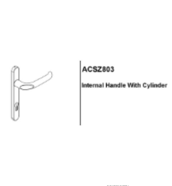 Smart Visglide ACSZ803 Sliding Door Handle - External Anthracite Gray Aluminium