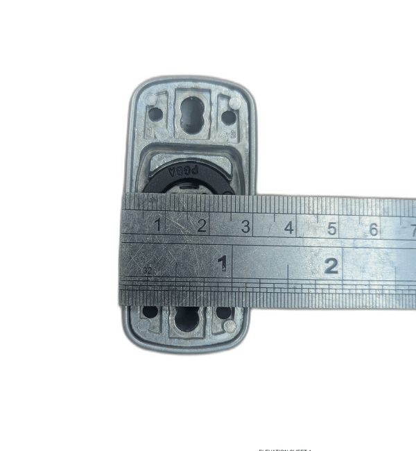 SMART Eco Futural Silver Aluminium Door Handle - ACFA120 SA