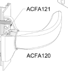 SMART Eco Futural Silver Aluminium Door Handle - ACFA120 SA