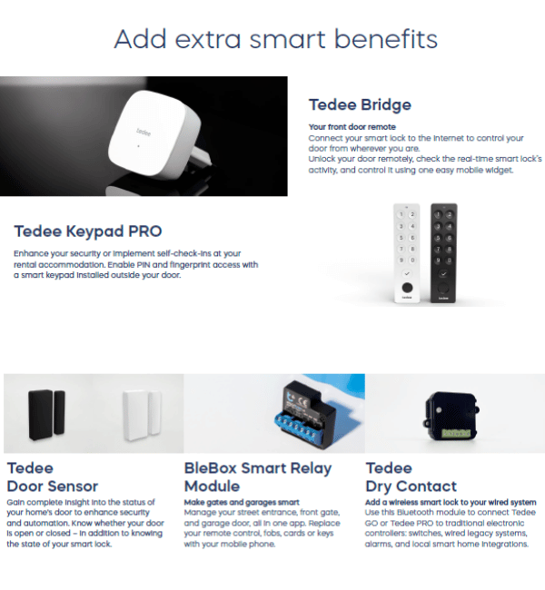 Tedee Pro Smart Lock Unit: Advanced Keyless Entry and Smart Home Security